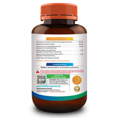 Holistic Way 素食关节配方 — 纯素 (120 粒素胶囊) 7