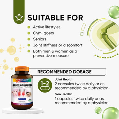 Holistic Way High Strength Joint Collagen with BioCell Collagen® and Vitamin D3 (60s) 6