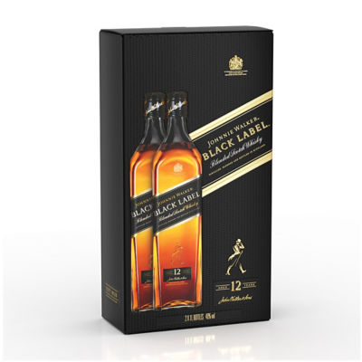 Buy [BUNDLE] 2 x JOHNNIE WALKER BLACK LABEL 1L 12YO 40% 1000ML X 2