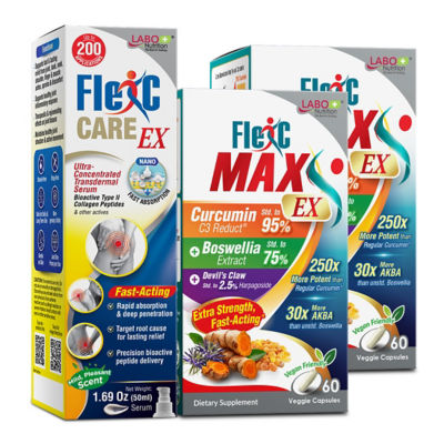 LABO NUTRITION [Bundle] 2x FlexC MAX EX 60s + FlexC CARE EX 50ml. 1