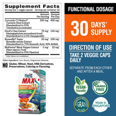 LABO NUTRITION [Bundle] 2x FlexC MAX EX 60s + FlexC CARE EX 50ml. 7