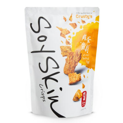 Buy SINGAPORE CRUSTY'S SALTED EGG SOY SKIN CRISPS 100G Online in