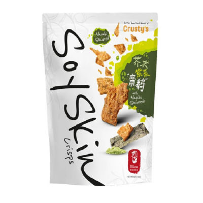 Buy SINGAPORE CRUSTY'S WASABI SEAWEED SOY SKIN CRISPS 100G Online in