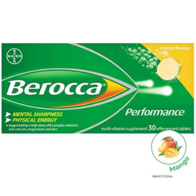 Buy BEROCCA Performance Vitamin B Mango Energy Effervescent Tablet 30s ...