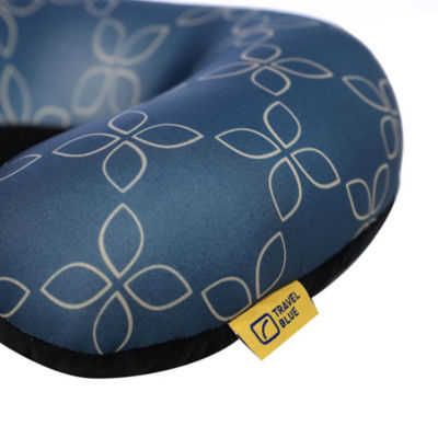 Blue neck outlet pillow