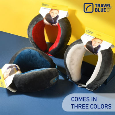 Blue neck outlet pillow