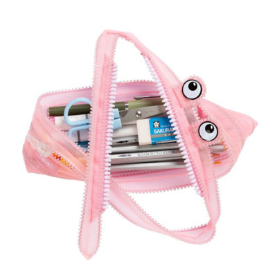 ZIPIT MESH MONSTER POUCH PINK 3