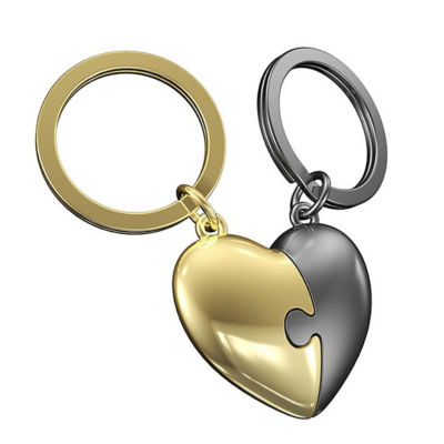 Gold clearance heart keychain