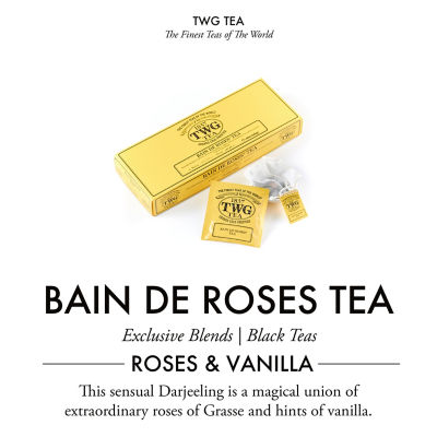 Buy TWG Tea | Bain de Roses Tea Cotton Teabags Online in Singapore