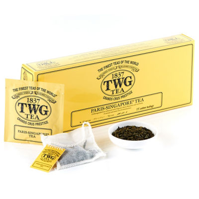 TWG Tea | 手工纯棉茶包巴黎-新加坡绿茶| iShopChangi