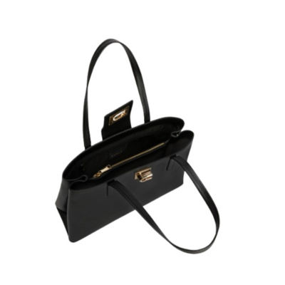 Furla black hot sale tote bag