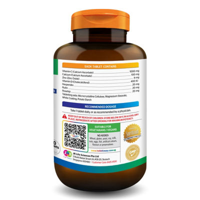 Holistic Way [Bundle of 2] Holistic Way Non-Acidic Buffered Vitamin-C 1000mg with Bioflavonoids, Zinc and Vitamin D3 — Vegan (60s) 4