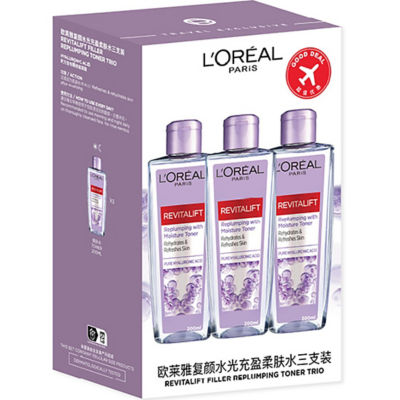 L'ORÉAL PARIS 巴黎欧莱雅复颜水光充盈柔肤水三支装 2