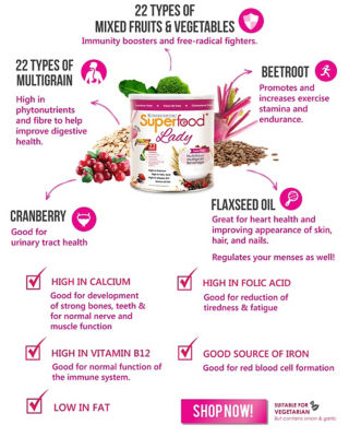 KINOHIMITSU Superfood Bundle: Kinohimitsu Superfood+ 500g + Superfood+ Lady 500g 15