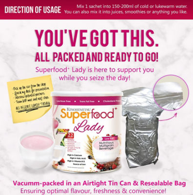 KINOHIMITSU Superfood Bundle: Kinohimitsu Superfood+ 500g + Superfood+ Lady 500g 16