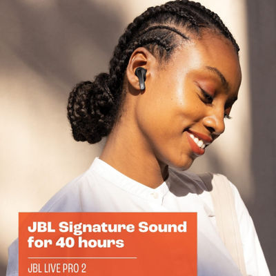 JBL Live Pro 2 TWS In-Ear True Wireless Earbuds - Silver