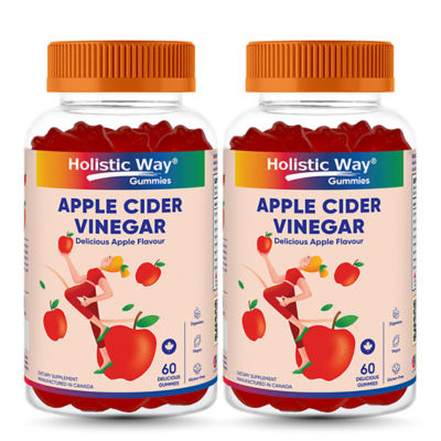 Holistic Way [两瓶装] Holistic Way 苹果醋软糖 — 清真与纯素 (每瓶 60 粒软糖) 1