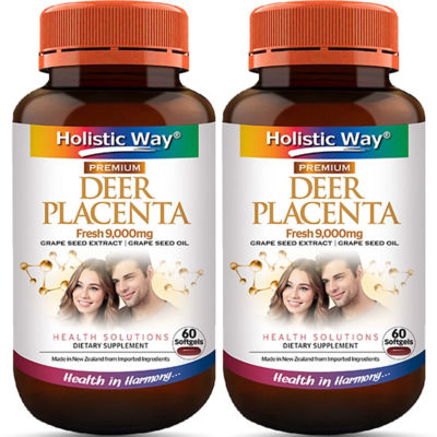 Deer Placenta Super 20000mg Softgels - New Zealand, Anti-Aging Formula, 60 Count 8 thumbnail image