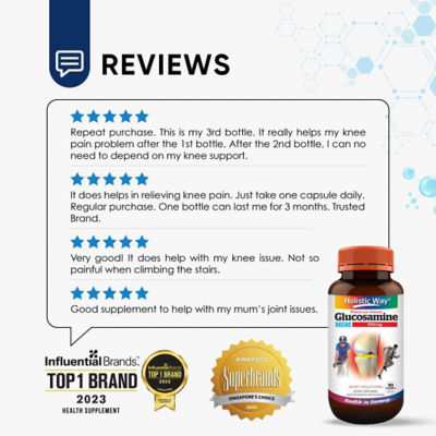 Holistic Way [Bundle of 2] Holistic Way Premium Grade Glucosamine 1500mg + MSM (90s) 7