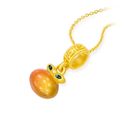 Chow Tai Fook [Singapore Exclusive] CHOW TAI FOOK 999 Pure Gold Pendant - Lucky Tangerine R33086 3