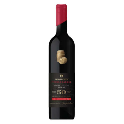 JACOB'S CREEK DOUBAL BARRELS RARE AGED 50 YEARS OLD SINGLE MALT BARREL 2016 SHIRAZ 14.5% 750ML