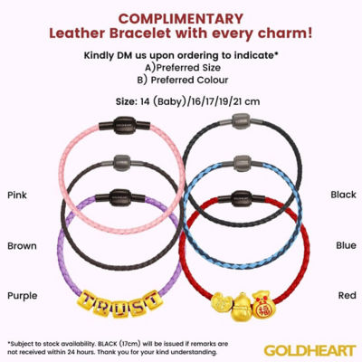 Goldheart 999 Gold Kasot Manek Charm 2