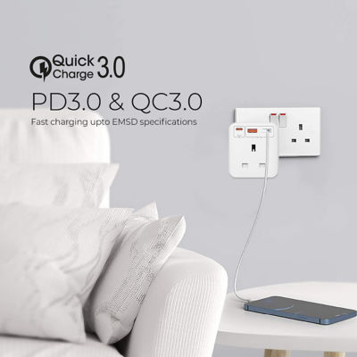 Mazer Home Cube 20W UK Power Extension Cube - M-HOME-CUBE20UK 5