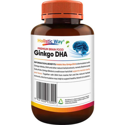 Holistic Way [Bundle of 2] Holistic Way Premium Brain Food Ginkgo DHA (60s) 3