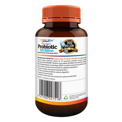 Holistic Way [两瓶装] Holistic Way 高效活性益生菌 1000亿 — 素食 (每瓶 30 粒素胶囊) 10