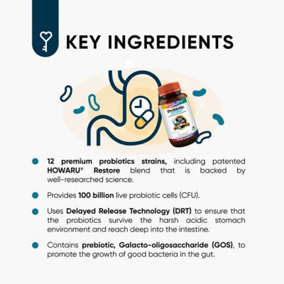 Holistic Way [两瓶装] Holistic Way 高效活性益生菌 1000亿 — 素食 (每瓶 30 粒素胶囊) 5