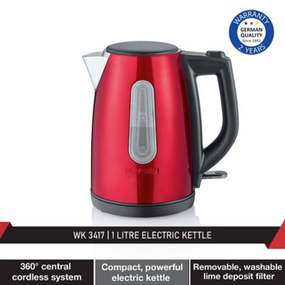 Buy Severin WK 3417 Stainless Steel Red Kettle 1L 2200W Online In ...