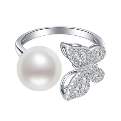 Pearly Lustre Garden City Freshwater Pearl Ring WR00080 | Elegant Collection 1