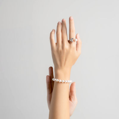 Pearly Lustre Garden City Freshwater Pearl Ring WR00080 | Elegant Collection 3