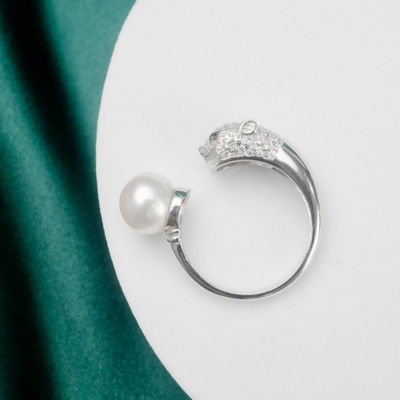 Pearly Lustre Leopard Freshwater Pearl Ring WR00038 | RAINFOREST 5