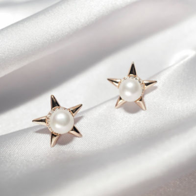 Pearly Lustre Asian Civilisations Museum Freshwater Pearl Earrings WE00231 | New Yorker Collection 3