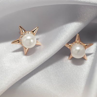 Pearly Lustre Asian Civilisations Museum Freshwater Pearl Earrings WE00231 | New Yorker Collection 4