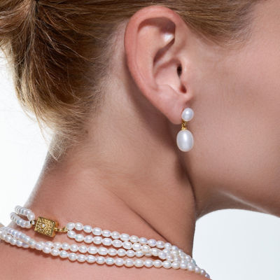 Pearly Lustre Elegant Freshwater Pearl Earrings WE00560 5