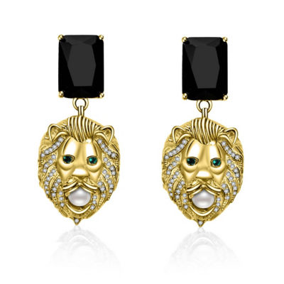 Pearly Lustre Merlion Freshwater Pearl Earrings WE00212 | New Yorker 1