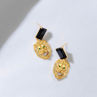Pearly Lustre Merlion Freshwater Pearl Earrings WE00212 | New Yorker 2