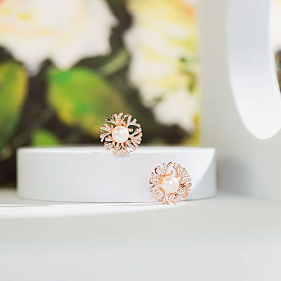 Pearly Lustre Garden City Freshwater Pearl Earrings WE00507 | Elegant Collection 5