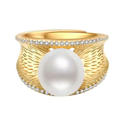 Pearly Lustre Elegant Freshwater Pearl Ring WR00087 1