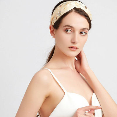 Pearly Lustre Passion for Life French Embroidery Freshwater Pearl Hairwear HW00012 11