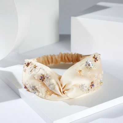 Pearly Lustre Passion for Life French Embroidery Freshwater Pearl Hairwear HW00012 3
