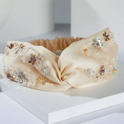 Pearly Lustre Passion for Life French Embroidery Freshwater Pearl Hairwear HW00012 6
