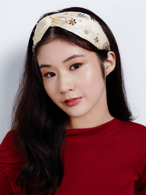 Pearly Lustre Passion for Life French Embroidery Freshwater Pearl Hairwear HW00012 7