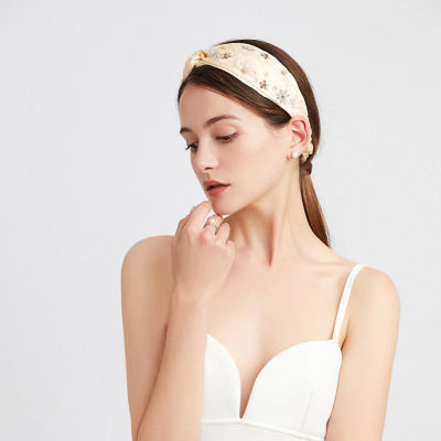 Pearly Lustre Passion for Life French Embroidery Freshwater Pearl Hairwear HW00012 8
