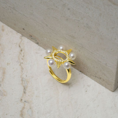Pearly Lustre Asian Civilisations Museum Freshwater Pearl Ring WR00118 | New Yorker Collection 3