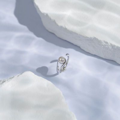 Pearly Lustre Freshwater Pearl Ring WR00213 | FLUID 3
