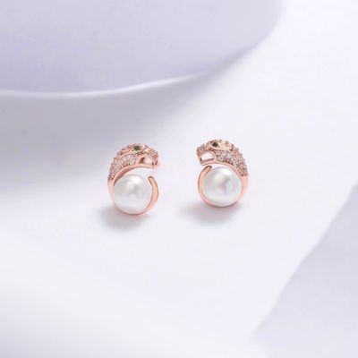 Pearly Lustre Leopard Freshwater Pearl Earrings WE00532 | RAINFOREST 2