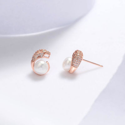 Pearly Lustre Leopard Freshwater Pearl Earrings WE00532 | RAINFOREST 3